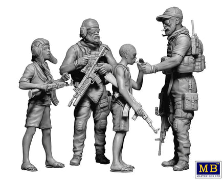 1/35 Master Box Somewhere On Our Planet. Sharing A Smoke 35200