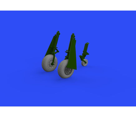 1/48 Eduard P-51D Wheels w/Oval Tread for EDU (Resin) 648503