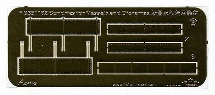 Model kit with pre-cut pieces on a black background