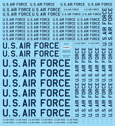 1/72 Fundekals US AIR FORCE TITLES 72014