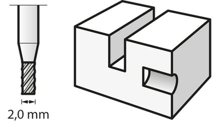 Dremel High Speed Cutter 2.0mm Cylindrical Shaped Head 193