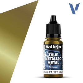 Vallejo True Metallic (Airbrush) Greenish Gold 18ml 77.176