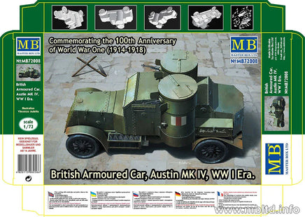 1/72 Master Box British Armoured Car Austin MK IV 72008