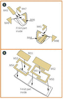 Clear Prop A48011 paint mask application example showing proper placement of masking film on 1/48 ICM OV-10 Bronco canopy for clean paint lines
