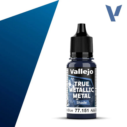 Vallejo True Metallic (Shade) Sapphire Blue 18ml 77.151