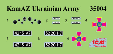 1/35 ICM Kamaz-4310 Ukrainian Military Box Truck 35004