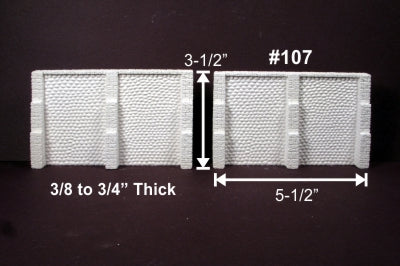 HO Monroe Retaining Wall Field Stone (2-Pack) #107