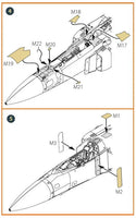 1/72 Clear Prop MiG-23ML, MLD, P, MLAE Exterior painting mask on yellow kabuki paper for CP kits 72099