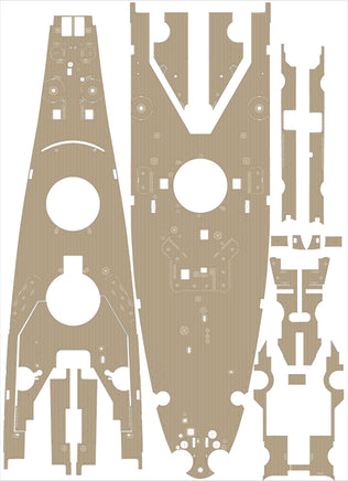 1/200 Pontos Model USS BB-63 Missouri Wooden Deck 1945 (Teak Tone) 20002WD1