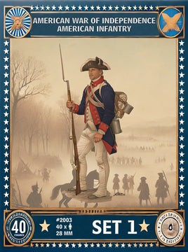 1/72 Hat Industries American War of Independence American Infantry Set 1 2003