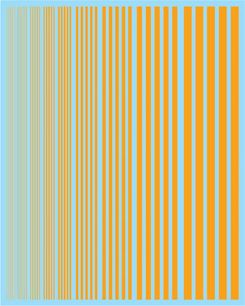 Multi Scale Fundekals YELLOW STRIPES