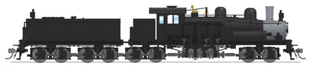 HO Broadway Ltd Class D 4-Truck Shay, Unlettered, Painted Black, No-Sound / DCC-Ready 8258