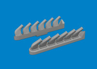 1/72 Eduard P-51 exhaust stacks PRINT Brassin for TAMIYA kit 672411