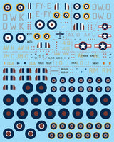 1/72 Fundekals SPITFIRES PT 1 72005