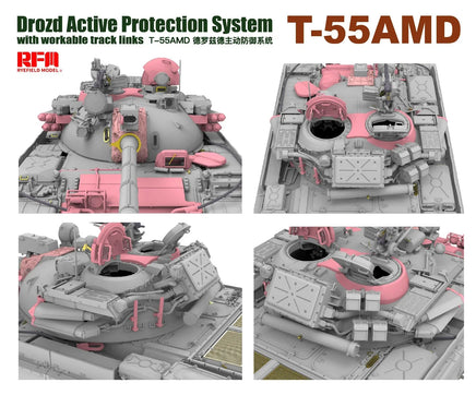 1/35 Ryefield Models T-55AMD Drozd APS w/Workable Track Links 5091