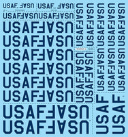 1/72 Fundekals USAF TITLES 72015