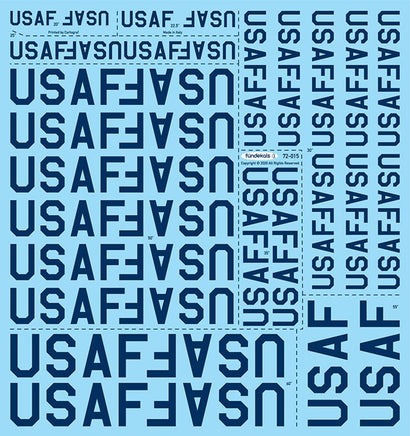 1/72 Fundekals USAF TITLES 72015