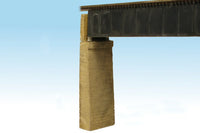 HO Monroe Bridge Abutment Board - Formed Concrete 2/pkg #124