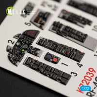 1/72 Kelik RF-4C Phantom II interior 3D decals for Hasegawa kit K72039