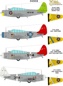 1/32 Gold Medal Decals - TBD-1 Devastator Trumpeter - Early Set 2 3202D