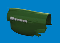 1/48 Eduard P-40 Cold Weather Exhaust Stacks Rounded Print Brassin 6481099
