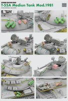 1/35 Ryefield Models T-55A Medium Tank Mod 1981 Upgrade Parts Set for RM-5098 2055