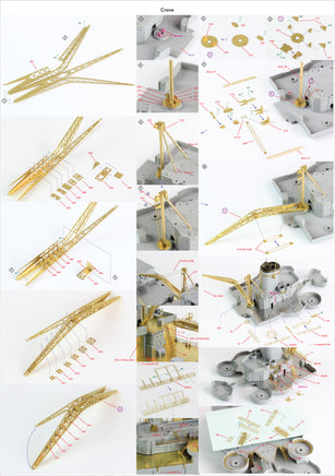 1/350 Pontos Model USS CA-35 Indianapolis 1945 Detail Up Set for Academy 37017F1