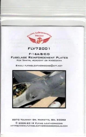 Foil packaging for F-15A/B/C/D fuselage reinforcement plates with branding and contact information.