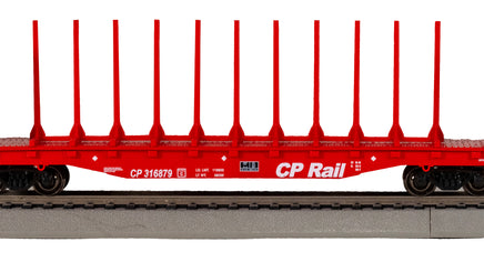 HO Bachmann 52' Center-Beam Flatcar - CP Rail #316879 - 12907