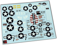 1/48 Zotz Decals P-38 / P-47 / P-40 Gerald Jerry Johnson Set 48050