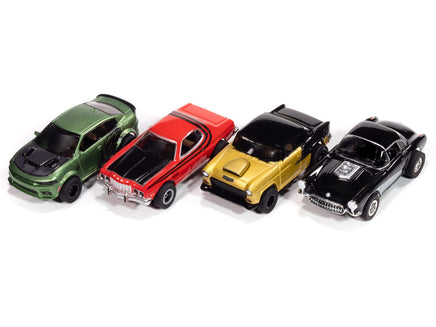 HO Auto World X-Traction Blacktop Bruisers (All 8) SC417