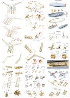 1/350 Pontos Model USS BB-63 Missouri 1945 Detail Up Set "Advanced" (Teak Tone) 37026FN