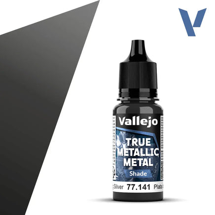 Vallejo True Metallic (Shade) Sterling Silver 18ml 77.141