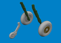 1/72 Eduard Spitfire Mk.V wheels Brassin for TAMIYA kit 672407