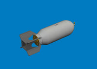 1/48 Eduard P-40 1000lb US bomb Brassin for EDUARD kit 6481076