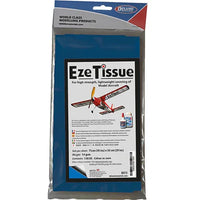Eze Tissue packaging for model aircraft with a blue border and airplane illustration.