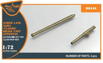 1/72 Clear Prop A5M Claude (late version) brass cast antennas for CP kits CP72009/CP72010 A72004