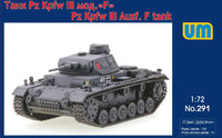 1/72 Uni Model Panzer III Ausf. F Tank 291