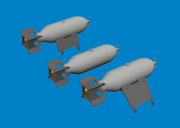 1/48 Eduard P-40 500lb M64 US bombs Brassin for EDUARD kit 6481079