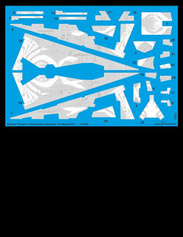 Green Strawberry Admiral Thrawn's Chimera Start Destroyer for Bandai 001 Decals 1001