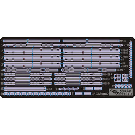 1/35 Gecko Models Modern US Soldier Combat Weapon Set 35GM0082