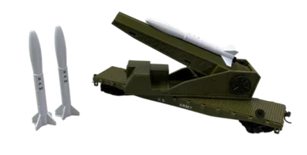 HO Rock Island US Army Missile Launcher w 3 Missiles 32180