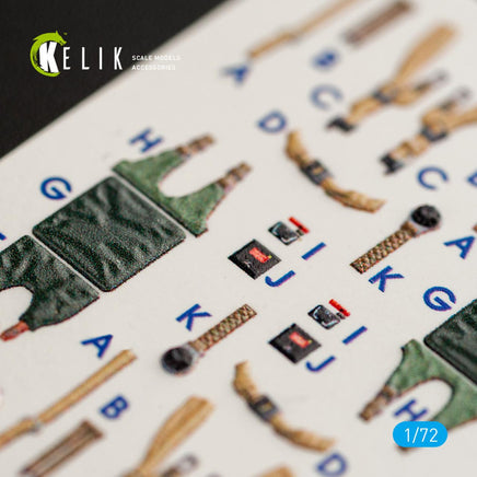 1/72 Kelik Blackburn Buccaneer S.2C interior 3D decals for Airfix kit K72044