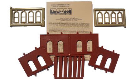 HO DPM One-Story Arched Window 30112