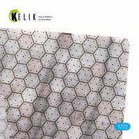 1/72 Kelik Swiss hexagonal concrete parking place Base - Acrylic 3 mm (280 x 180 mm) (170 g) KS72017