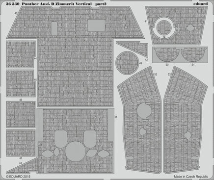 1/35 Eduard Panther Ausf. D Zimmerit Vertical 36330
