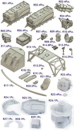 1/350 Pontos Model USS BB-64 Wisconsin 1991 Detail Up Set 35010F1