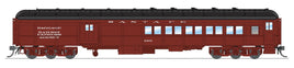HO Broadway Ltd ATSF Coach-Baggage Combine #2403 Mineral Red with White 9110 - MPM Hobbies