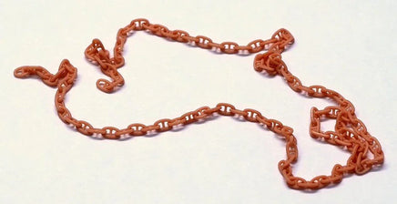 Red chain on a white background