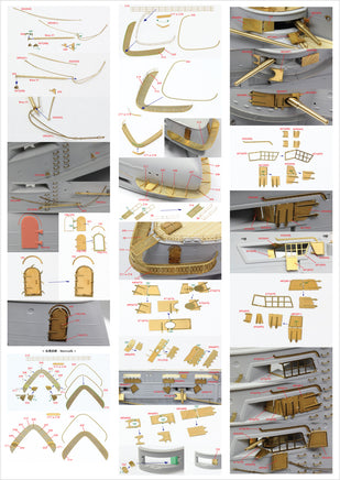 1/200 Pontos Model IJN Mikasa 1905 Detail Up Set 23008F1
